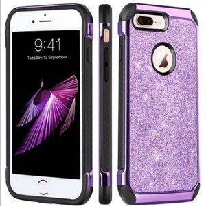 Brand new IPhone 8 plus phone case, purple!